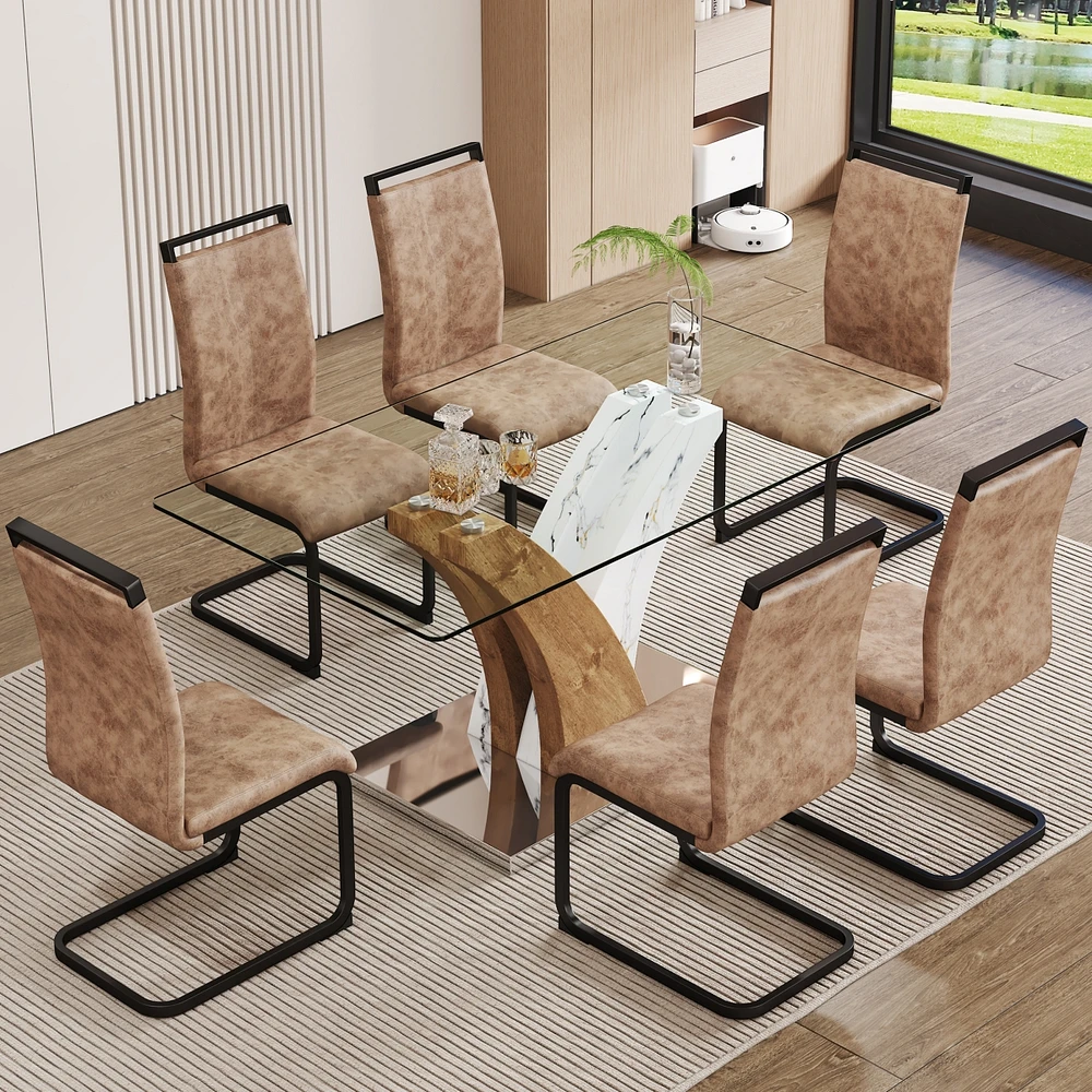 Simplie Fun Table and chair set.Modern dining table