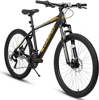 Streamdale Furniture 26-inch mountain bike adult aluminum frame shock absorbing front fork bike 21-speed disc brake mountain bike