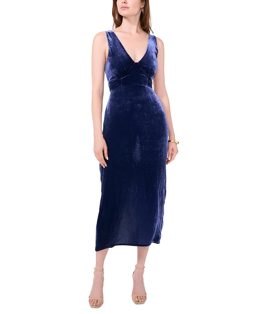 1.state Women's Velvet Midi Dress