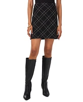 Vince Camuto Women's Plaid A-Line Mini Skirt