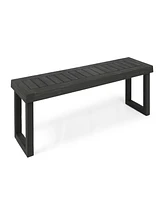 Nestor Acacia Wood Outdoor Bench: Durable, Weather-Resistant, 60"W X 15"D X 18"H