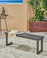 Streamdale Furniture Nestor Acacia Wood Outdoor Bench: Durable, Weather-Resistant, 60"W X 15"D X 18"H