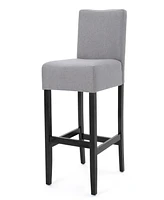 Simplie Fun 30-Inch Fabric Barstool With Solid Wood Frame (Set Of 2)