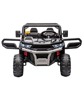 24V Ride On Truck 2 Seater Ride On Utv with 2x200W Motor Ride On Dump Truck with Dump Bed/Shovel Ride On Car with Remote Control Electric Vehicle with