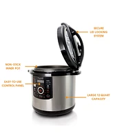 Megachef 12 Quart Digital Pressure Cooker with 15 Pre-Set Multi-Function Features