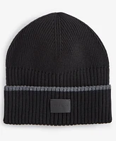 Cole Haan Men's Heritage Ribbed-knit Tipped Cuffed Beanie