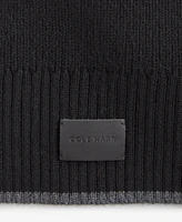 Cole Haan Men's Heritage Ribbed-knit Tipped Scarf