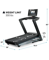 NordicTrack Commercial Series 1250 iFIT-Enabled Incline Treadmill for Running and Walking with 10 inch Pivoting Touchscreen and Bluetooth Headphone Co