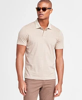 Alfani Men's Corner Regular-Fit Geo-Print Mercerized Polo Shirt, Exclusively at Macy's