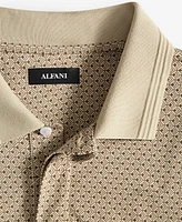 Alfani Men's Corner Regular-Fit Geo-Print Mercerized Polo Shirt, Exclusively at Macy's