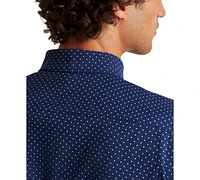 Bonobos Men's Slim Fit Long Sleeve Dot Print Button-Front Tech Shirt