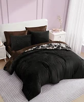 Betsey Johnson Solid Velvet -Pc. Duvet Cover Set