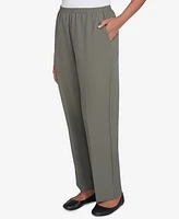 Alfred Dunner Petite Classic Full Elastic Medium Mid Rise Pant