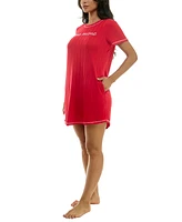 Roudelain Women's Love More Ribbed Short-Sleeve Sleep Tee