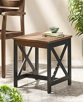 Streamdale Furniture Two-Toned Farmhouse End Table: Modern Style, Sturdy Acacia Wood