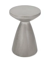 Sleek And Durable Concrete End Table For Effortless Outdoor Style