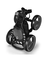 Skonyon Golf Push Pull Cart with Foot Brake-Gray
