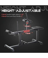 Simplie Fun Adjustable Seated Calf Raise Machine, Leg Machines Home Gym, for Calf, Waist, Arm Training