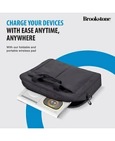 Brookstone 3-in-1 Folding Wireless Charging Stand for iPhone, Airpods, and Apple Watch