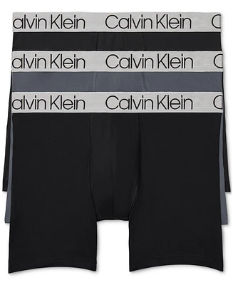 Calvin Klein Men's Chromatic Microfiber Boxer Brief Underwear, Pack of 3