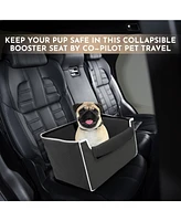 Co-Pilot Pet Car Seat, Collapsible and Foldable Booster Car Seats for Small Dogs