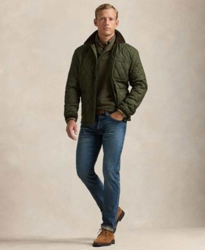 Polo Ralph Lauren Mens Utility Jacket Luxury Jersey Pullover Oxford Shirt Slim Straight Jeans Suede Chukka Boot