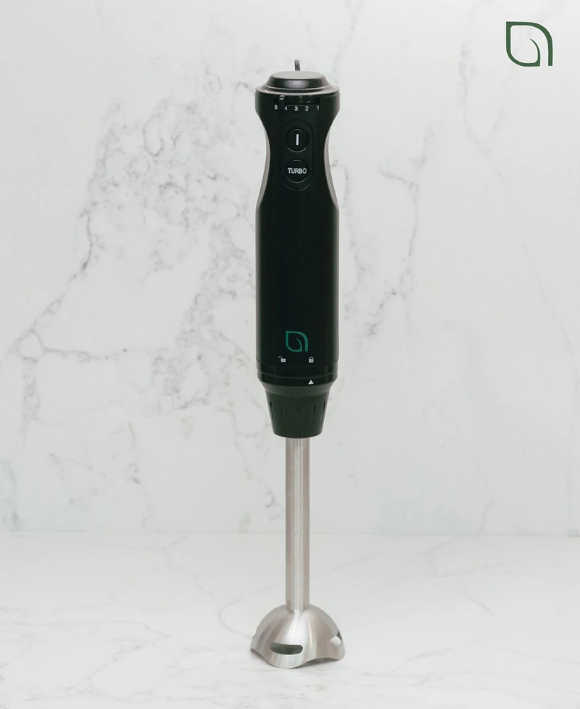 Willow Kitchen 5-Speed Immersion Hand Blender with Turbo Mode - Powerful Blending for Smoothies, Soups, and Baby Food