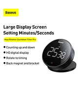 Baseus Large Display Digital Timer Kitchen Timer with Countdown Rotation, Lcd Digital Countdown Timer, Good Timing Helper for Home and Work Environmen