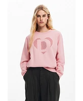 Desigual Women's heart sweatshirt