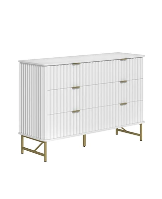 Boyel Living 6-Drawer Dresser Chest with Metal Base