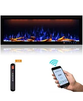 Mondawe Smart Electric Fireplace 1500w Sgs Certified With Overheat Protection