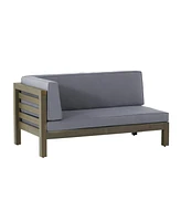 Streamdale Furniture Oana Left Corner Bench And Coffee Table. Dark Grey