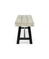 Carlisle Acacia Wood Outdoor Dining Bench: Durable And Stylish For Summer Gatherings