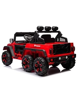 Streamdale Furniture 24V Ride On Large PickUp Truck car for Kids, ride On 4WD Toys with Remote Control, Parents Can Assist in Driving, Bluetooth music