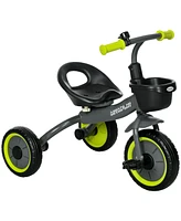 Streamdale Furniture Kids Tricycle for Toddlers Age 2-5 with Adjustable Seat, Toddler Bike for Children with Basket, Bell, Handlebar Grips, Yellow