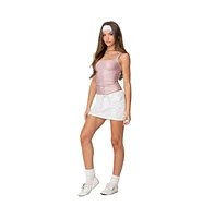 Edikted Women's Crinkle Cargo Mini Skirt