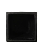 Streamdale Furniture 13" X 32.5" Outdoor Modern Mgo Cast Stone Planter, Black