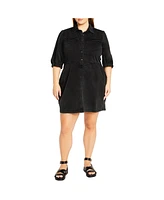 City Chic Plus Remi Denim Dress