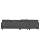 Simplie Fun 11062" Modern Convertible Sectional Sofa, L