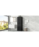 Storage Cabinet with Two Doors for Bathroom, Office, Adjustable Shelf, Mdf