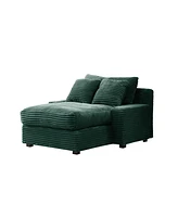 Streamdale Furniture Modern Luxury Sofa Couch for Living Room Quality Corduroy Upholstery Sleeper Sofa Bed Daybed Green