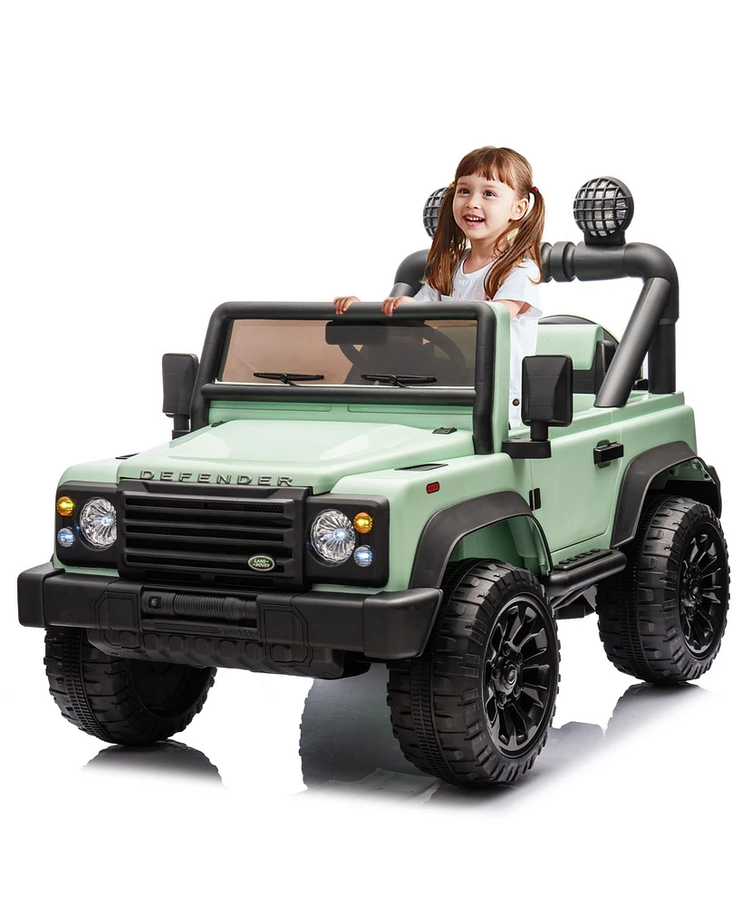 Streamdale Furniture Licensed 2015 Land Rover Defender 90,24V Kids Ride On Xxl Car W/Parents Control,2wd