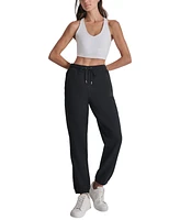 Dkny Sport Women's Drawstring Fleece Jogger Sweatpants