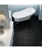 12 x 12 Inch Interlocking Deck Tiles Plastic Waterproof Outdoor All Weather Anti-slip Bathroom Shower Balcony Porch Strong Weight Capacity Upto