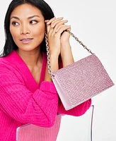 I.n.c. International Concepts Diamond Mesh Satin Flap Mini Handbag, Exclusively at Macy's