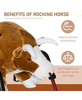 Streamdale Furniture Kids Spring Rocking Horse Rodeo Bull Style with Realistic Sounds for Children over 3 Years Old