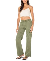 Roxy Juniors' Come And Chill Mid-Rise Cargo Pants