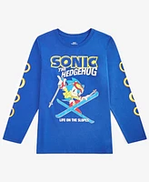 Epic Threads Little & Big Boys Sonic The Hedgehog Ski Graphic Long-Sleeve T-Shirt, Exclusively at Macy's