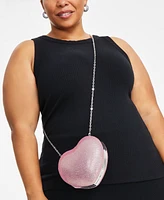 I.n.c. International Concepts Heart Micro Stone Crossbody Bag, Exclusively at Macy's