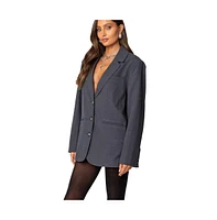 Edikted Women's Kourtney Oversized Blazer - Dark